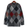 Hsy suéter de caxemira pura de alta qualidade 100% suéter de cashmere com fundo de diamante suéter feminino solto e grosso fio floral suéter casual 240104