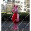 Desempenho bonito porco rosa mascote traje halloween fantasia vestido de festa personagem dos desenhos animados terno terno carnaval adultos tamanho aniversário ao ar livre outfit