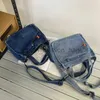 Bolsas de ombro de ombro de alta qualidade pano de jeans feminino pequena menina pequena bolsa casual bolsa