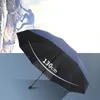 23 Mens Şemsiyesi Rüzgar Direnci Büyük Boy 130cm Çapı Güneşli Katlanır Fullutomatik 240109