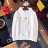 Men's designer yellow letter-printed tie hoodie Casual outdoor hoodie sweater, suitable for men and women fashionable street couple loose hoodie