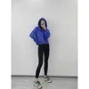 Lu-16 Sweats à capuche de plongée Femmes Yoga Sports Loisirs Veste zippée complète Sweat à capuche en peluche Vêtements de sport Casual Running Fitness Manteau 9dppg