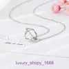 Autobanden ketting Titanium Staal Klassiek voor dames Sieraden Liefde Ring Ketting Dames S925 Puur zilver Luxe Klein en populair Met originele doos