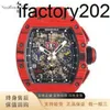 Топ ZF Factory RicharsMiller Tourbillon Корпус из углеродного волокна RM011 RED Automatic Machinery 50 40 мм Роскошные часы от MingxuehuiVJONVJONVJON