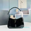 patent leather hobo underarm Bags Flaps Underarm Tote Women Black Handbag Shoulder Leather Designer Female Purses with Cosmetic 2024