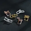 Designer Earring Classic Horseshoe Stud 18K Gold Rose Silver Luxury Jewelry For Women Valentine Day Gift Girlfriend FDHS