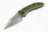 MT Stitch-A Auto Tactisch Zakmes D2 Stone Wash Blade Groen T6061 Handvat Outdoor EDC Zakmessen EDC Gear