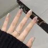 Faux ongles Misskitty fait à la main à pression vert rose diamant portable pothérapie beauté Patch pièce d'usure fini Pr