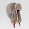 Chapeaux de bombardier en peluche pour femmes et hommes, Imitation fausse fourrure, casquette Ushanka russe du nord-est, unisexe, Bonnet de neige chaud, oreillettes, 240108