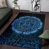 Mattor Viking Style Area Rug - Raven Celtic Tattoo Blood 3D Printed Rugs Mat Anti -Slip Large Carpet Home Decoration