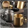 Wine Glasses Coffee Cup Milk Metal Breakfast Small Cups Household For Home Portable Stainless Steel Mugs Toddlers Porridge Camping