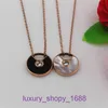 Top Quality Car tires's necklace For women online store jewelry half open color diamond titanium steel rose gold round card With Original Box