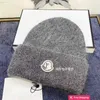 Designer Ball Caps Trendy brand autumn and winter Mmouth internet famous knitted hat for women fashionable and warm rabbit hair wool hat for couples versatile cold ha