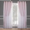 Pink Blackout Curtains for Living Room Curtain Bedroom Backdrop Gray Thermal Insulated Girls Windows Treatments White Sheer 240109