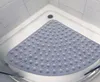 コーナーシャワーマットセクターラバーアンチスリップ四角いバスマットシャワータブ用の抗菌吸引吸引浴槽非スリップバスタブマット54x54cm SH14932727