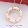 Car tires's Pendant Necklac Best sell Birthday Christmas Gift and South Korea Fashion Family Big Pancake Diamond Necklace With Original Box