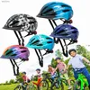 Capacetes de ciclismo Exclusky Kid Bike Capacete com LED Light Sun Visor 5-13 anos Meninos Meninas Ultralight Road Mountain Safety Ciclismo CapaceteL240109