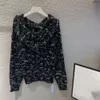 Celinnes SWEATER Designer moda haftowany płatek śniegu z kapturem pullover długi rękaw jesień/zima nowa moda wszechstronna dzianina Ins