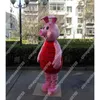 Desempenho bonito porco rosa mascote traje halloween fantasia vestido de festa personagem dos desenhos animados terno terno carnaval adultos tamanho aniversário ao ar livre outfit