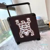 spinner brown suitcases travel luggage cartoon men womens horizon 55 suitcase top quality trunk bag watercolor universal wheel duffel rolling luggages
