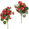 Fleurs décoratives 6 pièces, Arrangement Floral de fraises, tiges artificielles décoratives pour fête