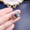 Pierścienie klastra naturalny prawdziwy biały opal lub czarny pierścień 5 7 mm 0,5 ctstone 925 srebrna biżuteria J23851