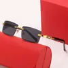 Män solglasögon klassiska märke retro lyxdesigner Eyewear Metal Frame Designers Sun Glasses Woman With Box KD 2460240109