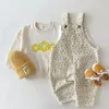 Baby Boy Solid Denim Overalls Child Jean Bib Pants Infant Jumpsuit Children's Clothing Kids Overalls Autumn Girls Outfits 240108