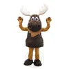 Super Cute Moose mascot Costume for Party Cartoon Character Mascot Sale free shipping support customization