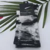 Fashion White Men Women Pure Cotton Thick Sports Couple Long Medium Short Rainbow Wool Socks Letter Nk Color Tie-dye Printing Heel Stockings