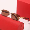 Men Sunglasses Classic Brand Retro Luxury Designer Eyewear Metal Frame Designers Sun Glasses Woman with box KD 318616 Brown mirror legs24010