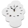 Wall Clocks Decor Living Room Clock Silent Mute Hanging The Clouds Bedroom White Convenient Office