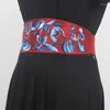 Ceintures de mode de mode pour femmes élastique satin cummerbunds corsets de robe féminine décoration de ceinture largeur r1805