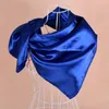 Foulards Foulard universel exquis doux sentiment de main femme imitation soie grand carré femmes foulard beau travail