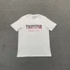Trapstar Mens T Shirt Shirt Shirt Sleeve Print Chenille Tracksuit Black Cotton London Streetwear Trapstar Coat S-XL