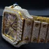 Factory Custom Pass Diamond Test Iced Out Luxe Vvs Moissanite Diamond Watch Hip Hop Full Diamond Horloges voor heren Dames