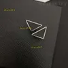 Stud Men Metal Triangle Dingle Earing Stud Fashion Jewelry Rostfritt stål Hoop Earings Lady Fashion Ohrringe Simple Letter Clip on Designer örhängen Retro 2024