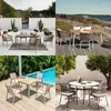 Camp Furniture Outdoor Rattan Chair Nordic Leisure Courtyard Table And Combination El Homestay Garden Waterproof