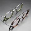 Vintage okulary okrągłe mężczyźni okrągłe receptę na krótkowzroczność glasse retro optyczna luksusowa marka okularów okulary 240109