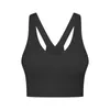 Lu Lu lemens Tenue Yoga Profond Col V Sport Soutien-Gorge Coussinets Femmes Respirant Fitness Réservoir Push Up Entraînement Haut Court Doux Gym Gilet Grande Taille Sous-Vêtements