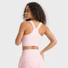 Traje de yoga Cuello en V profundo Sujetador deportivo Almohadillas Logo Mujeres Transpirable Fitness Tanque Push Up Entrenamiento Crop Top Soft Gym Chaleco Tallas grandes Ropa interior