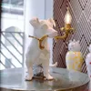 Tafellampen Nordic Creatieve Hars Puppy Home Decor Dier Bureaulamp Woonkamer Slaapkamer Verjaardagscadeau RIO Bar Verlichtingsarmaturen