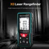 Mileseey Professional Laser Trena Rangefinder X5X6 40M 60M 80M 100M Rechargeable Digital Precision Distance Meter Tape Measure 240109