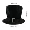 Basker platt topp hatt vuxen kostym cosplay party huvudbonader unisex scen rekvisita