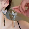 Dangle Oorbellen Klassieke Vintage Chinese Stijl Vlinder Stud Haarstok Prachtige Accessoires Voor Vrouwen Romantische Sieraden