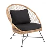 Camp Furniture Outdoor Freizeit Rattanstuhl Kleines Sofa Innenhof Balkon Dreiteilige gewebte Kombination