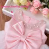 Yoliyolei Fairy Cuty Girls Dress Tulle Fluffy Children Gowns Flower Princess Vestidos Kids Birthday Party Baby Toddler Dresses 240108