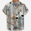 Camicie casual da uomo Abbigliamento per uccelli Resort Camicia vintage stampata hawaiana in 3D Modello Dazn di lusso di alta qualità