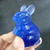 Decorative Figurines High-quality Crystal Blue Opalite Carving Statue Stone Animal Healing Figurine Handmade Gift 1pcs