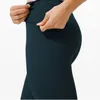 lu-066 Leggings a vita alta con pantaloni yoga elastici e morbidi per il controllo dell'anca per l'allenamento del sollevamento dell'anca leggings da corsa e sportivi {coulisse} prodotti caldi lulumon